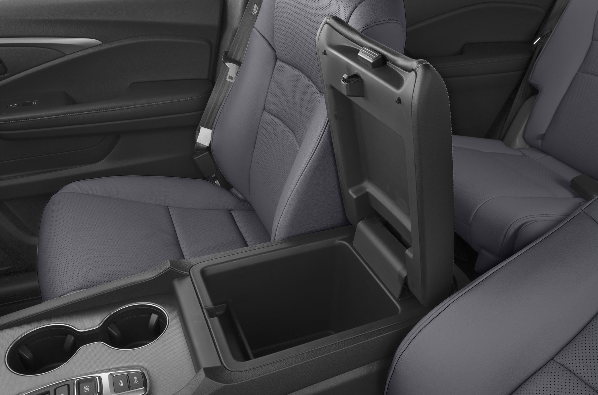 Center storage console and premium seats