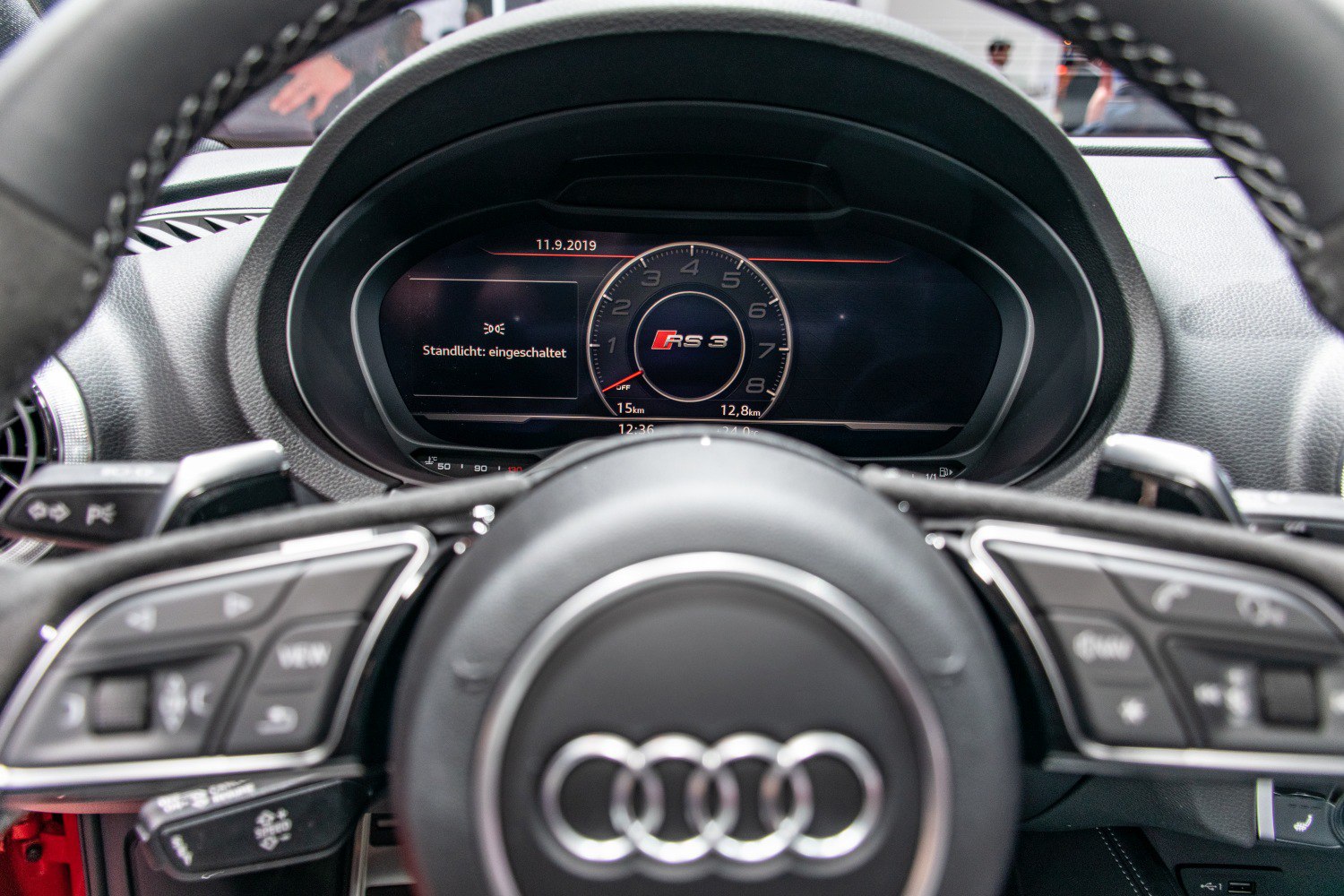 Digital instrument cluster and steering wheel controls