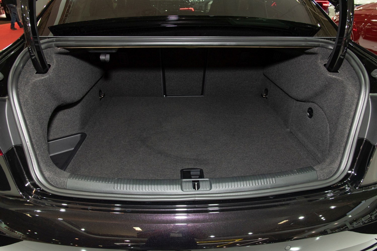 Spacious trunk interior with quality lining