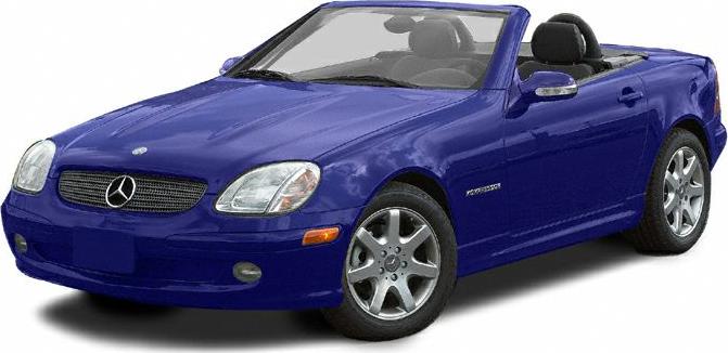 3/4 front-left view, Bahama Blue Metallic