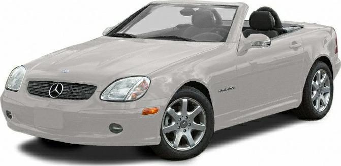 Front angle of a facelifted convertible with alloy wheels and two-seater layout