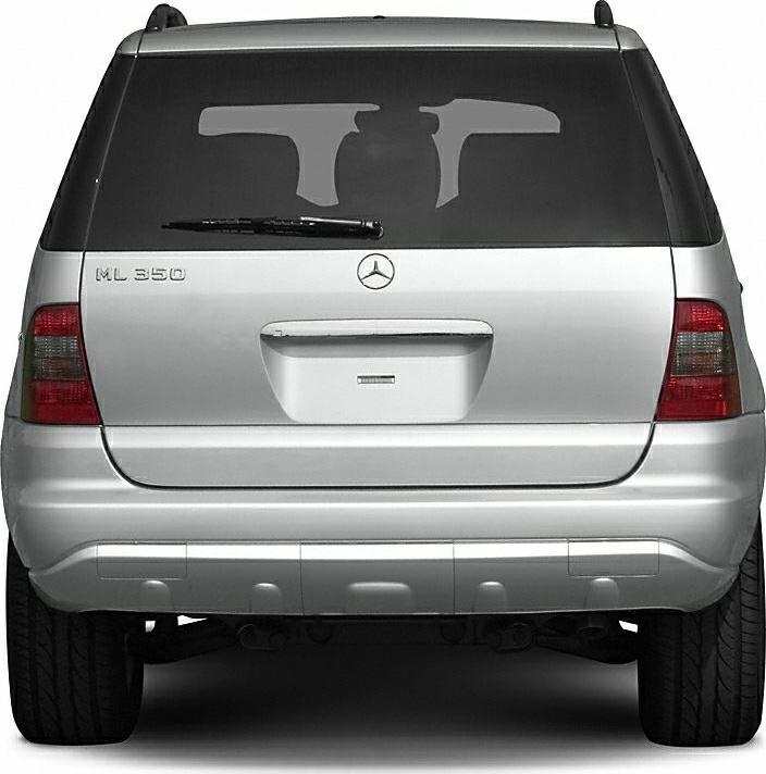 2002 Mercedes-Benz M-class (W163, facelift 2001) Rear View