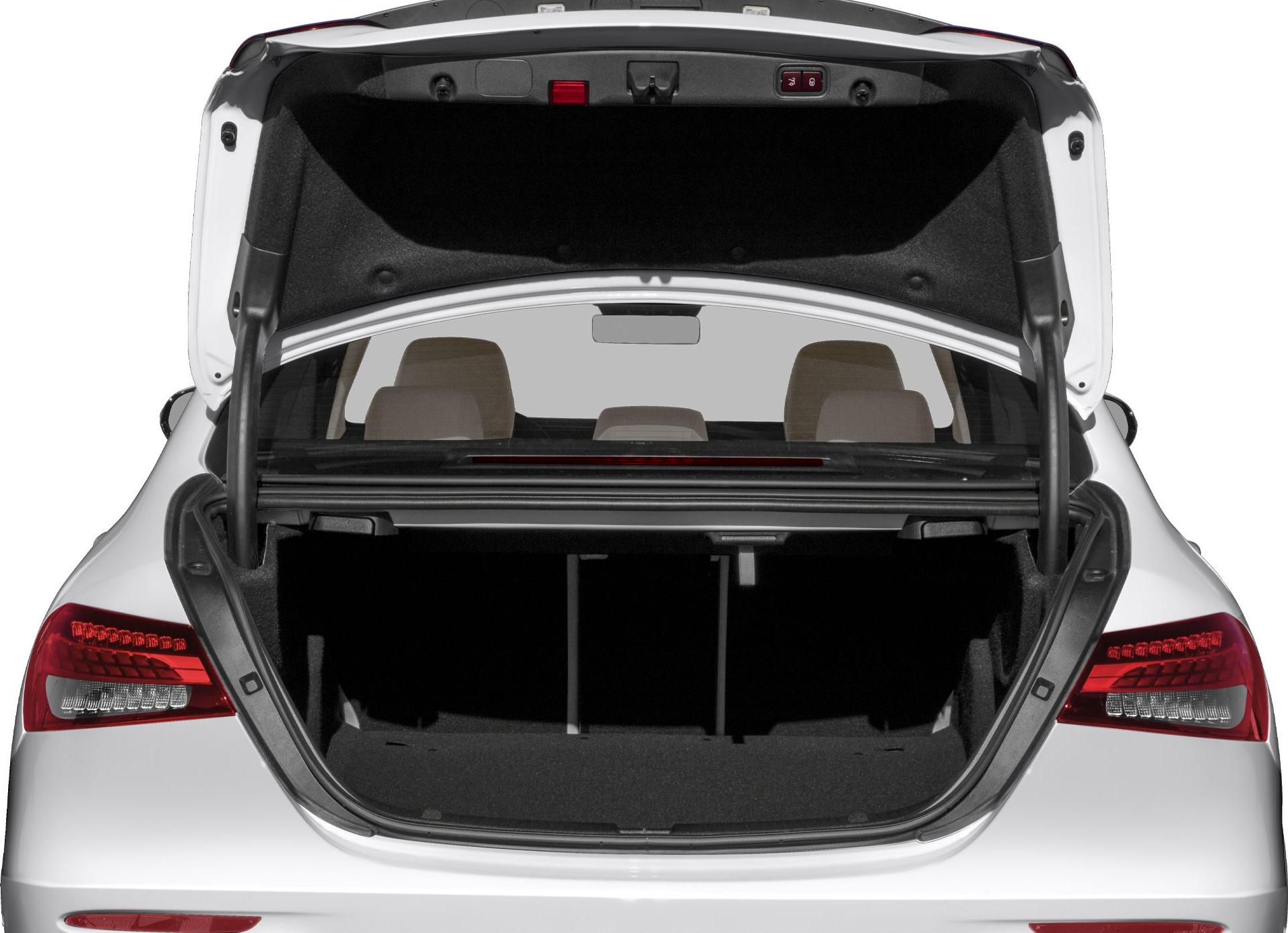 Open trunk view with spacious cargo area and rear seatbacks
