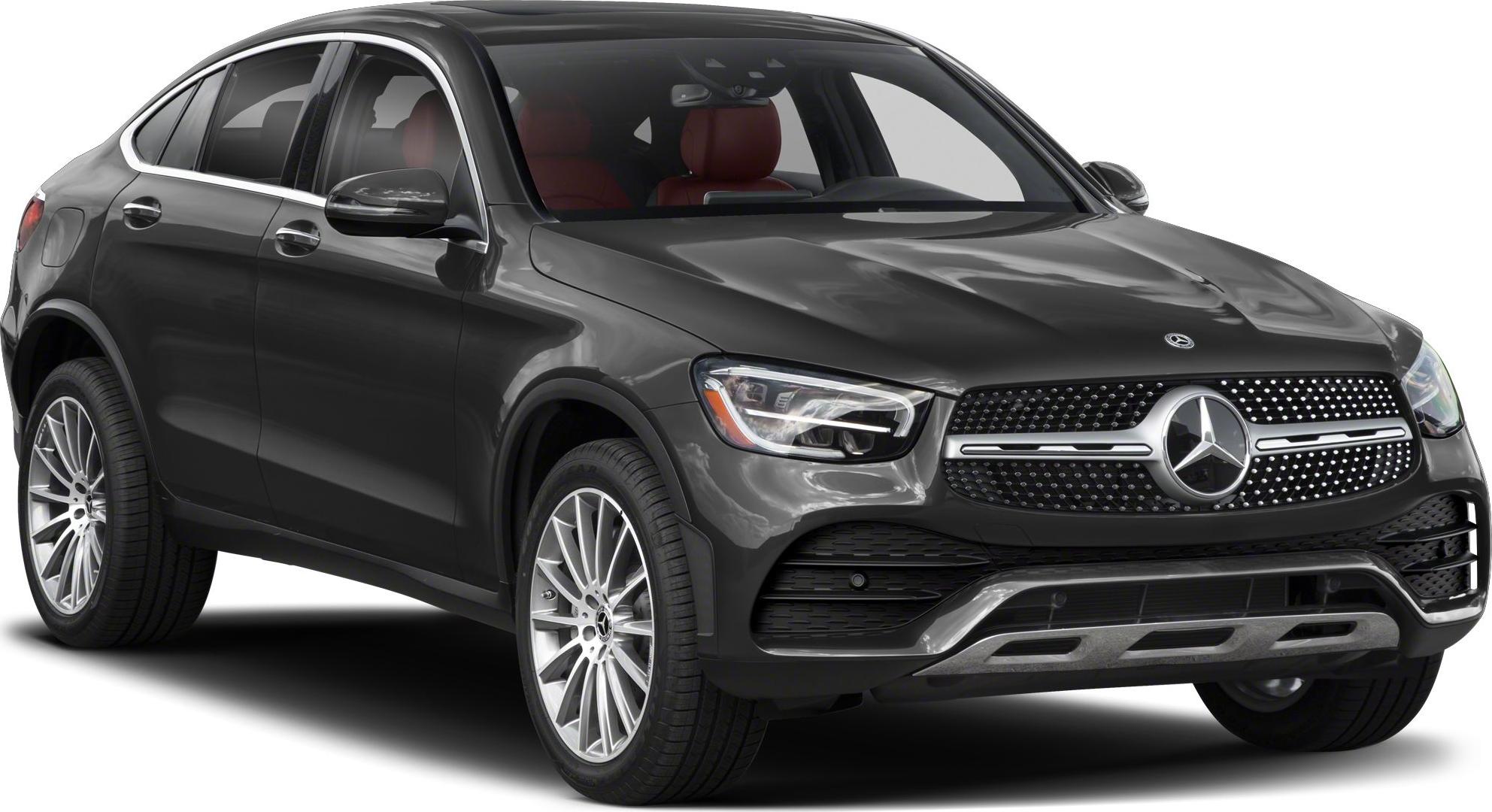 Front grille and LED headlights of luxury SUV