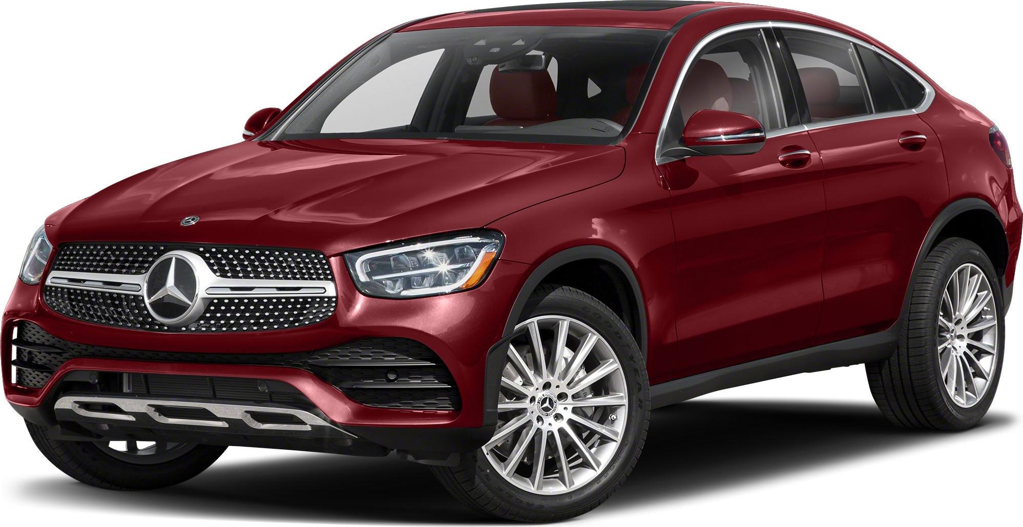 3/4 front-left view, Designo Cardinal Red Metallic