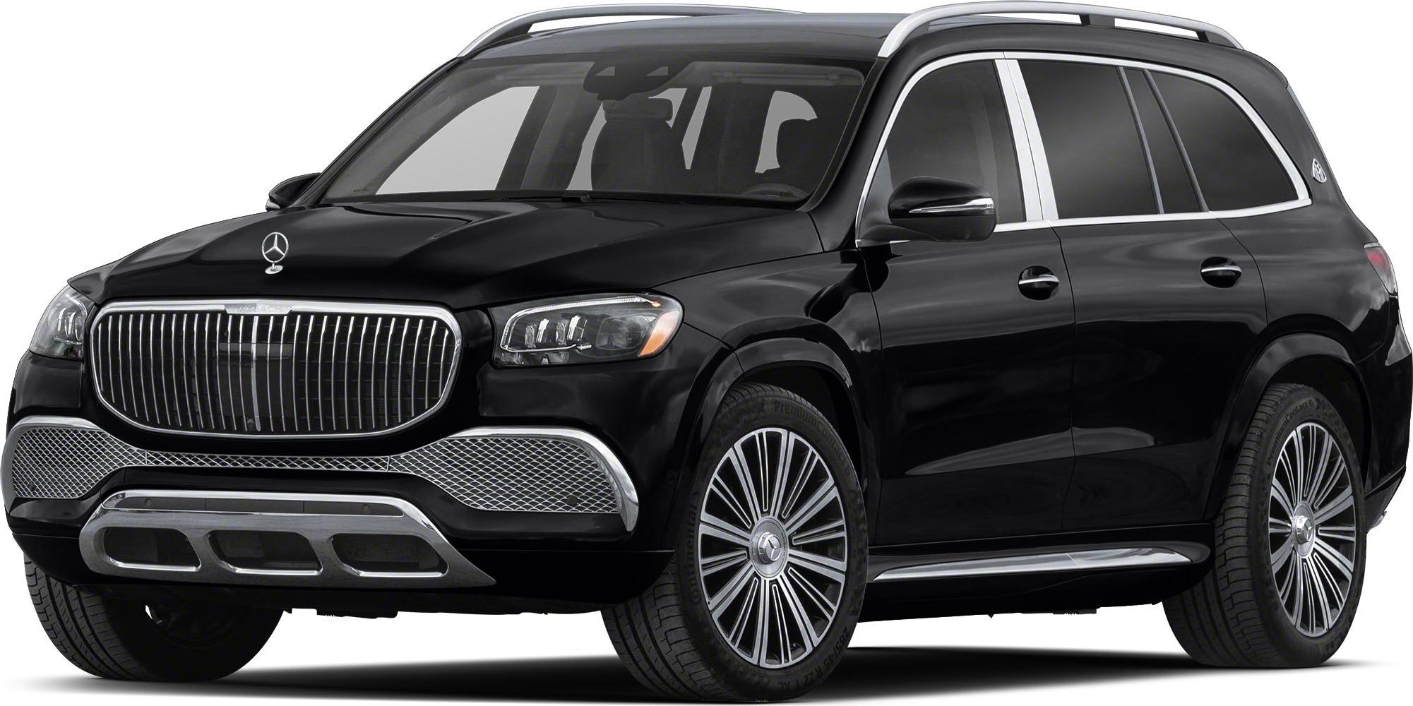 Luxury black SUV with chrome vertical grille and multi-spoke alloy wheels