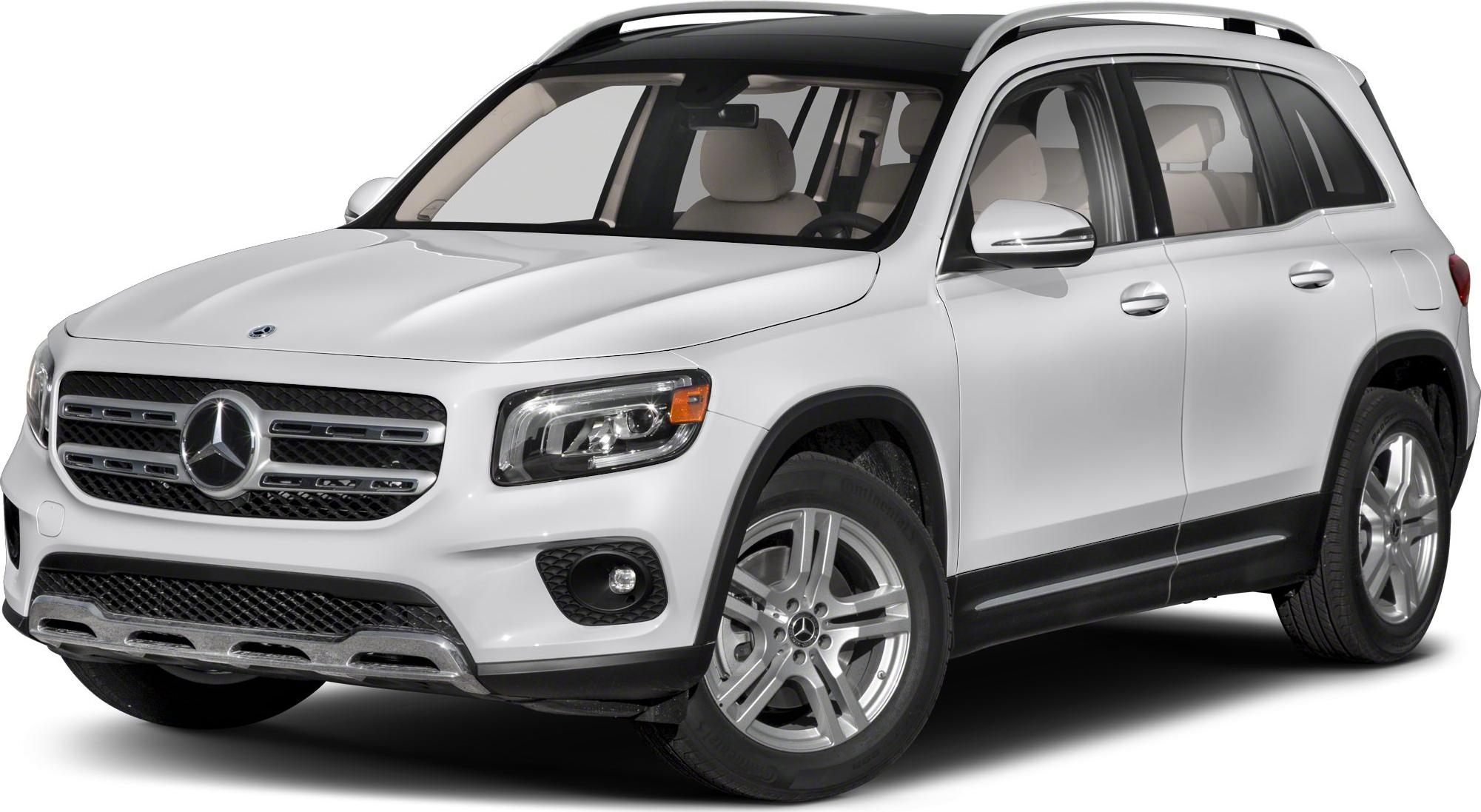 Front and side view of SUV with distinctive grille and alloy wheels