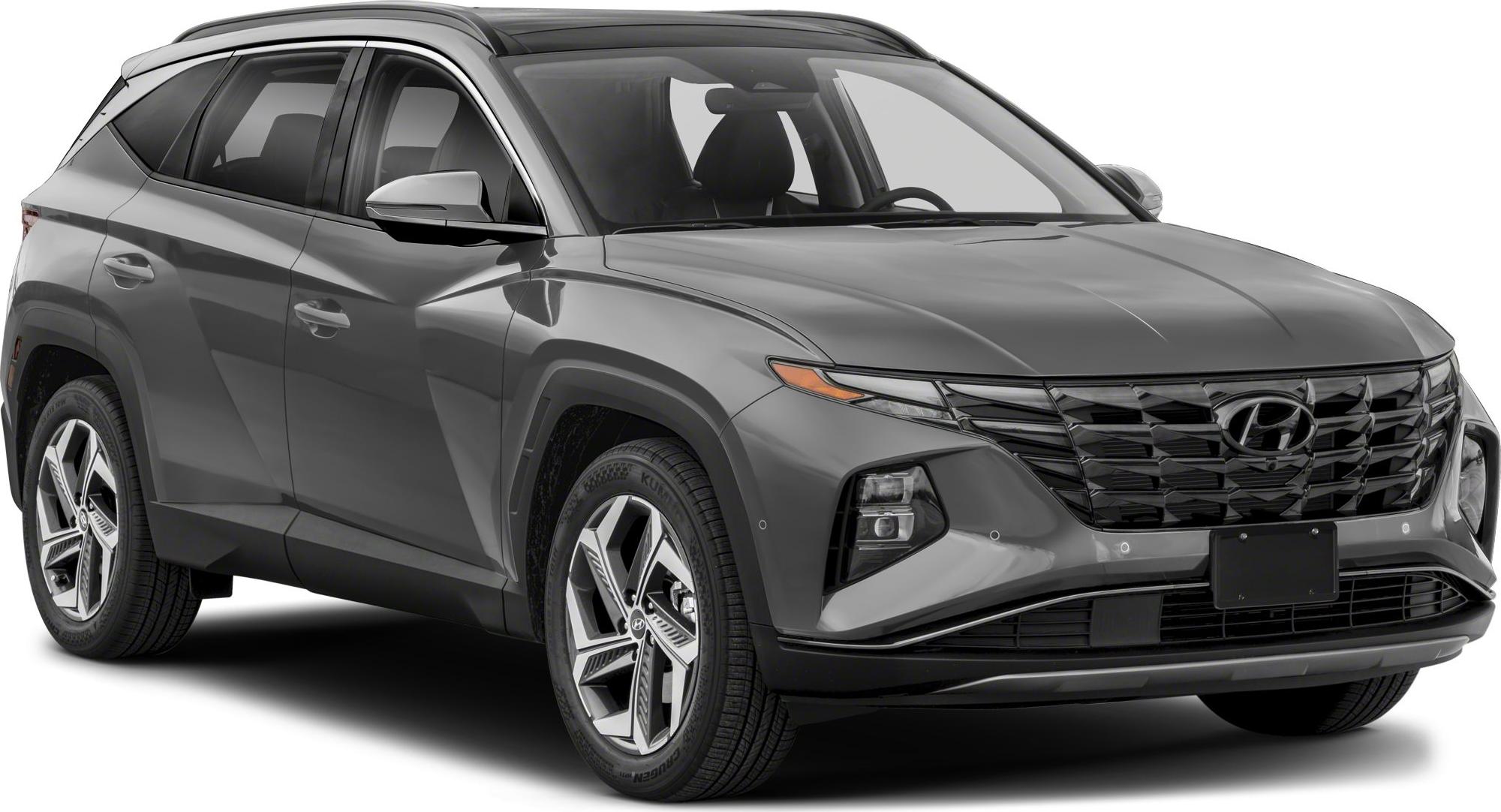 Bold front grille and sleek side profile of a modern SUV
