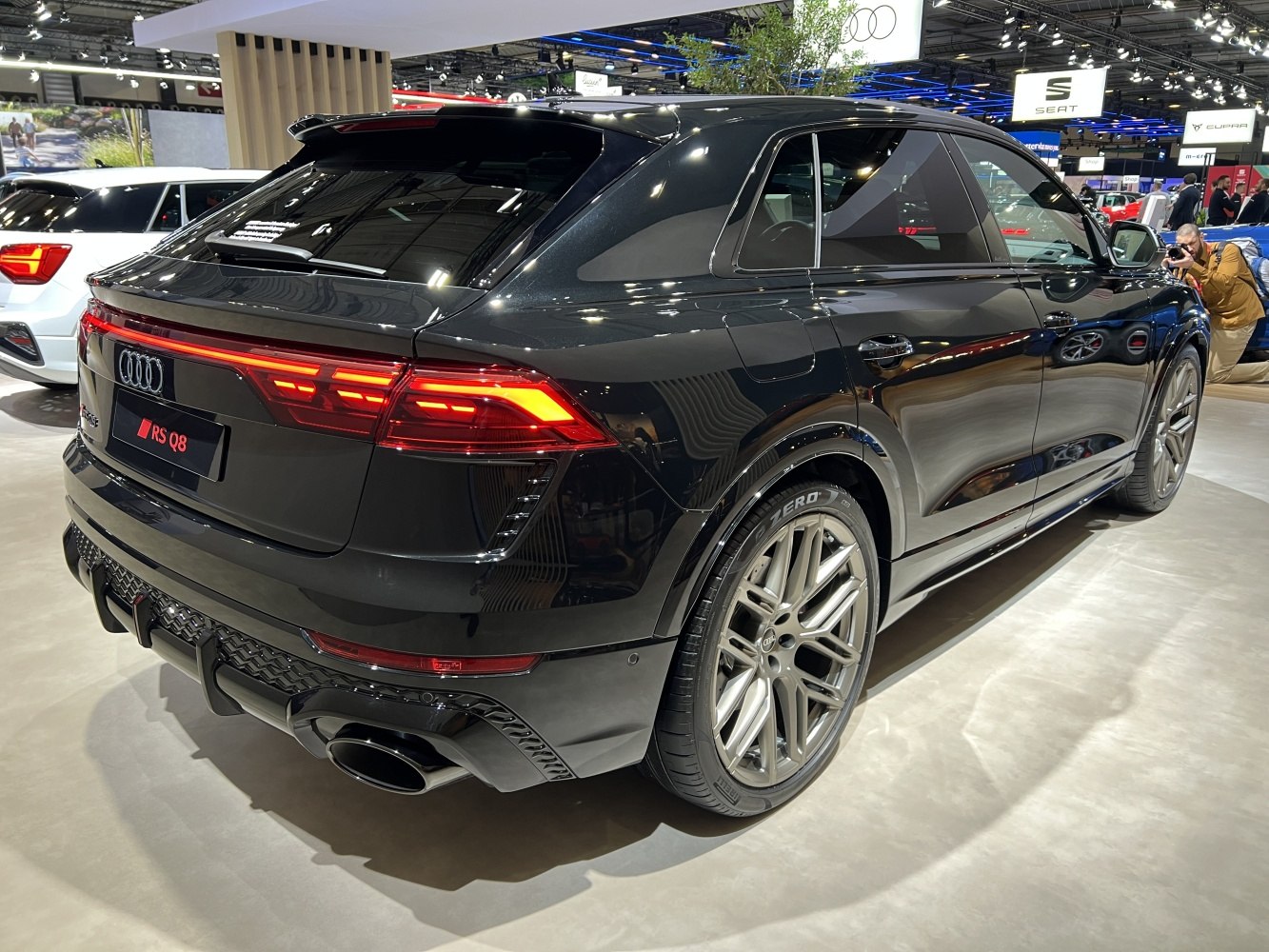 Rear and side profile with LED taillights and multi-spoke alloy wheels