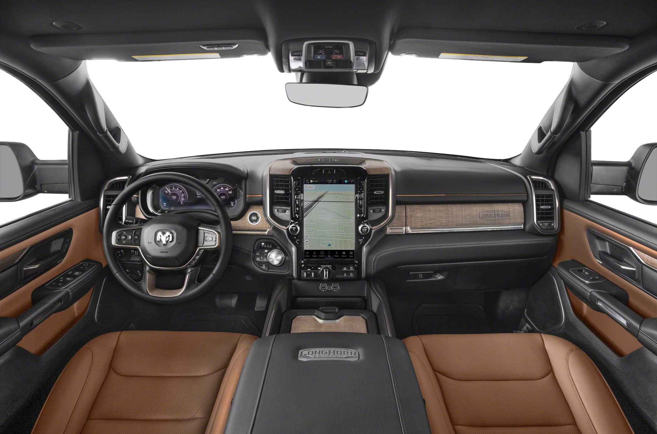 Digital instrument cluster and large touchscreen infotainment