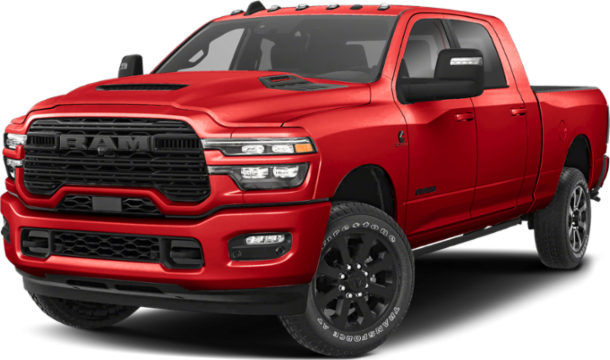 Front grille, headlights, and hood features of a heavy-duty pickup truck
