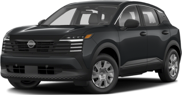 Front view of a modern compact crossover with LED headlights and bold grille