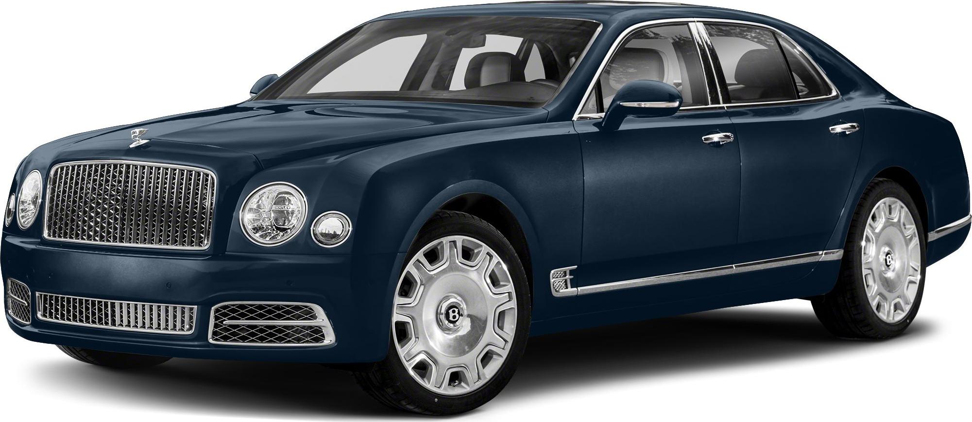 Luxury sedan with signature large grille and chrome-accented wheels