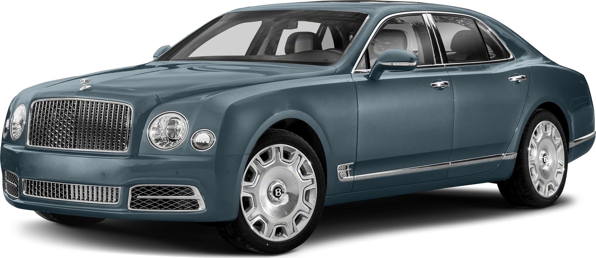 Luxury sedan with prominent grille and round dual headlights
