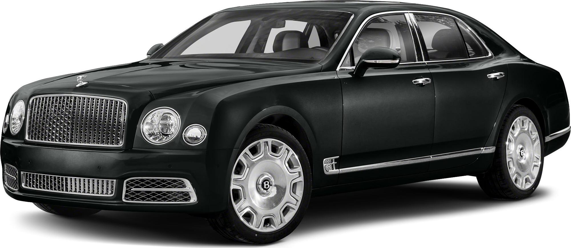 Luxury sedan with large front grille and round headlights