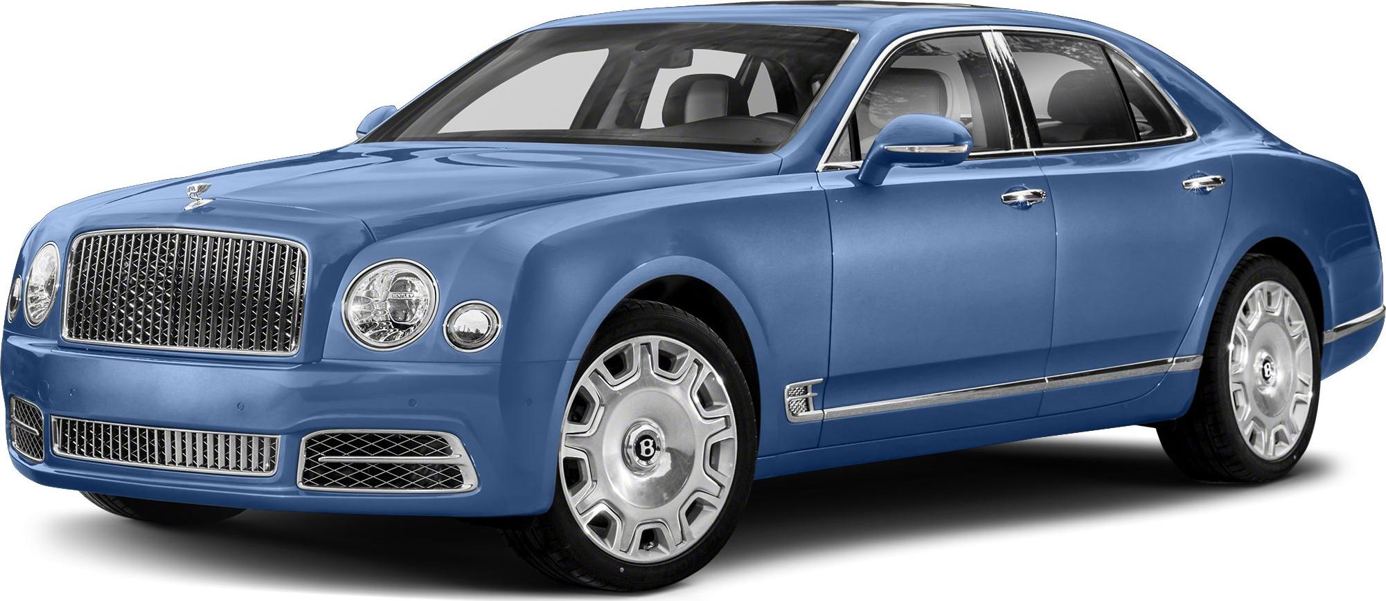 Luxury sedan with distinctive front grille and chrome multi-spoke wheels.