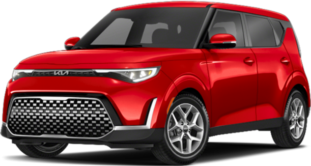 Front view of SUV with bold grille and LED headlights