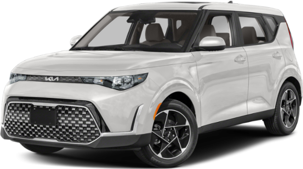 Geometric front grille and sharp LED headlights on compact SUV