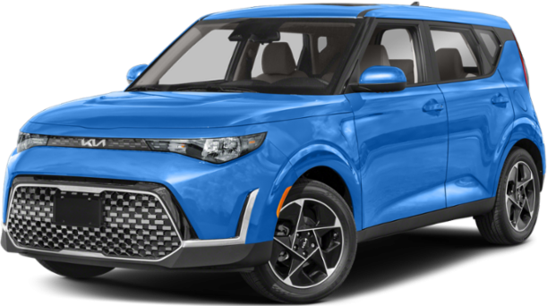 3/4 front-left view, Surf Blue W / Black Roof