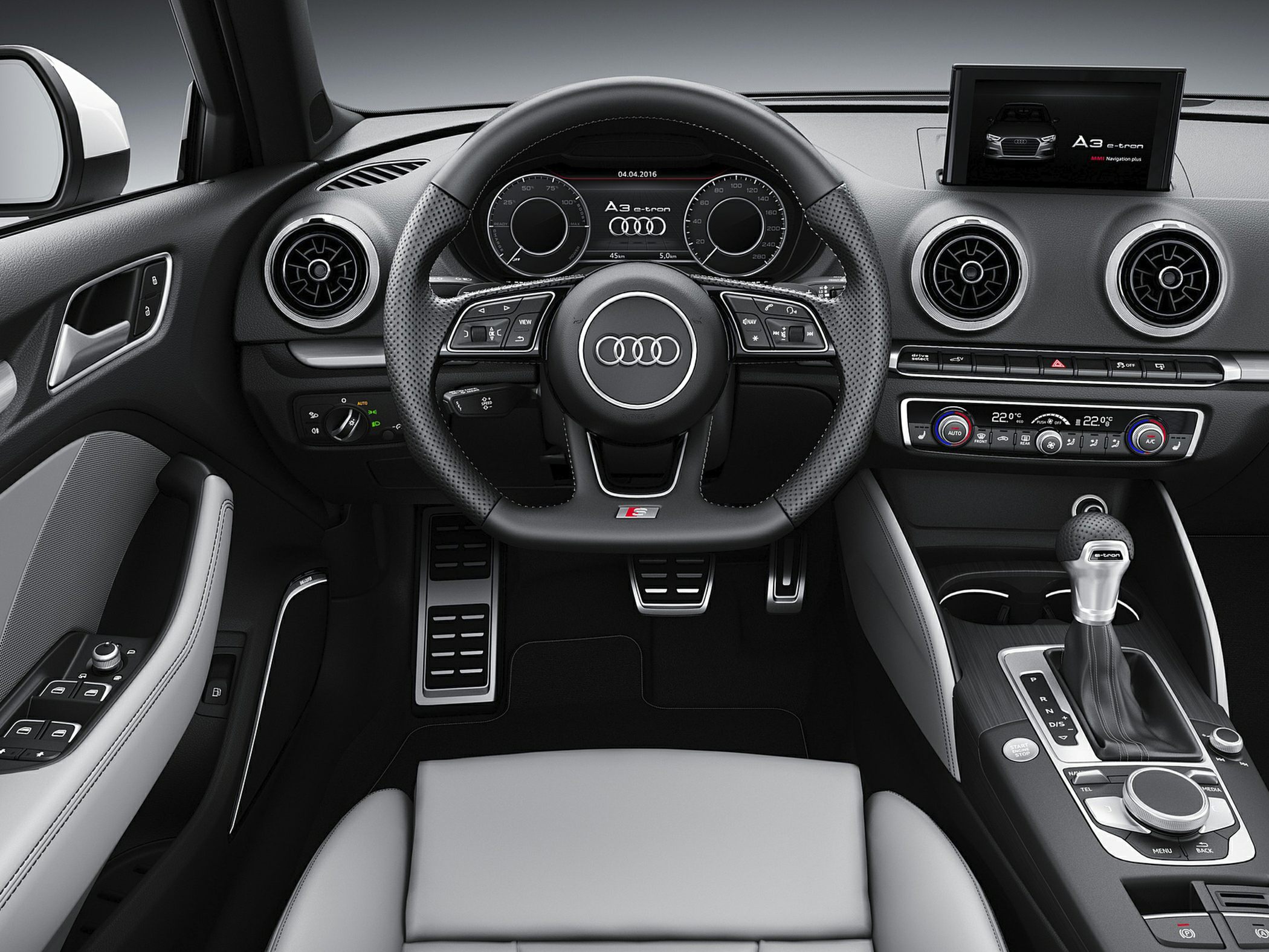 Audi A3 8V facelift steering wheel and digital dashboard