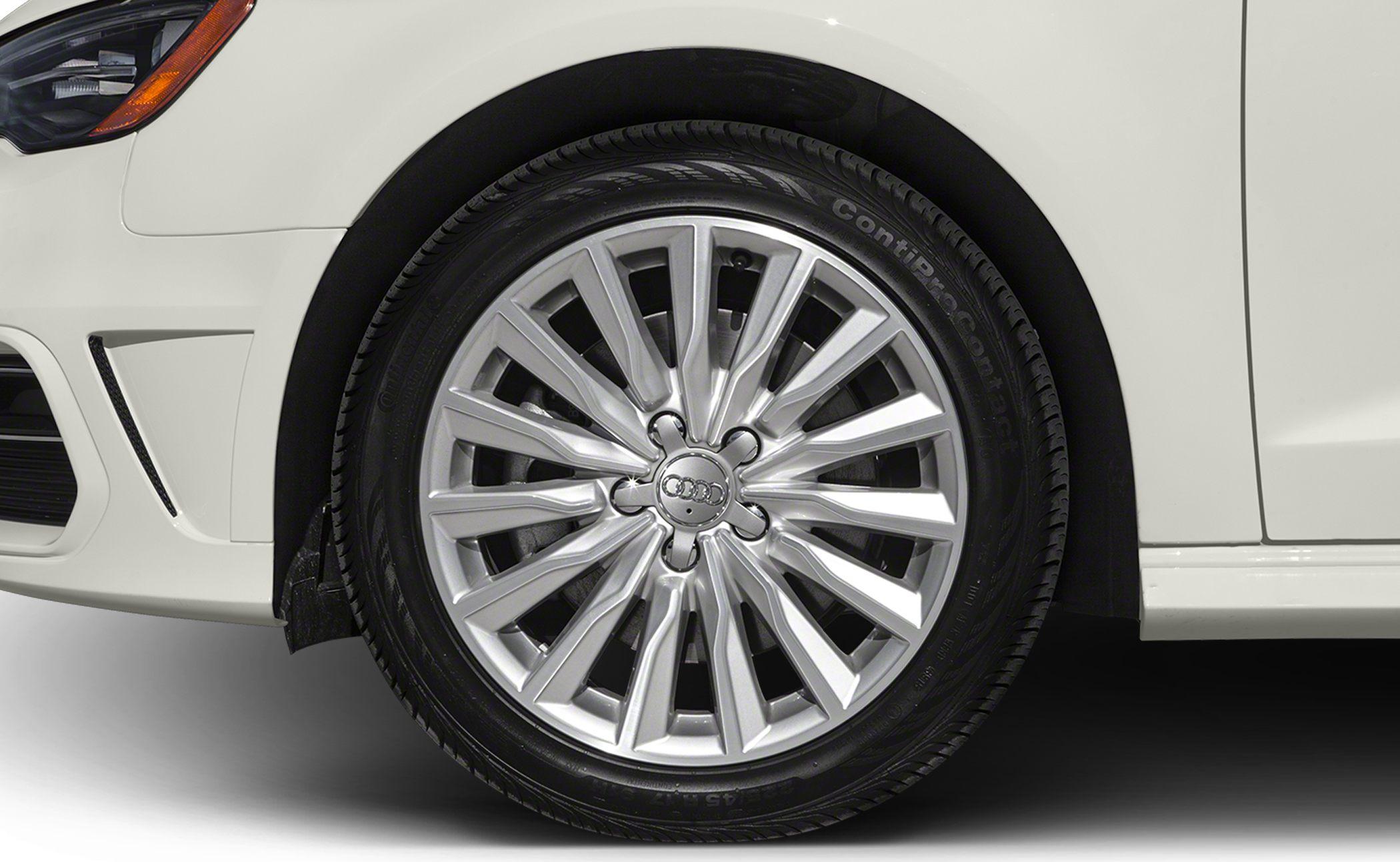 Detailed multi-spoke alloy wheel and tire close-up