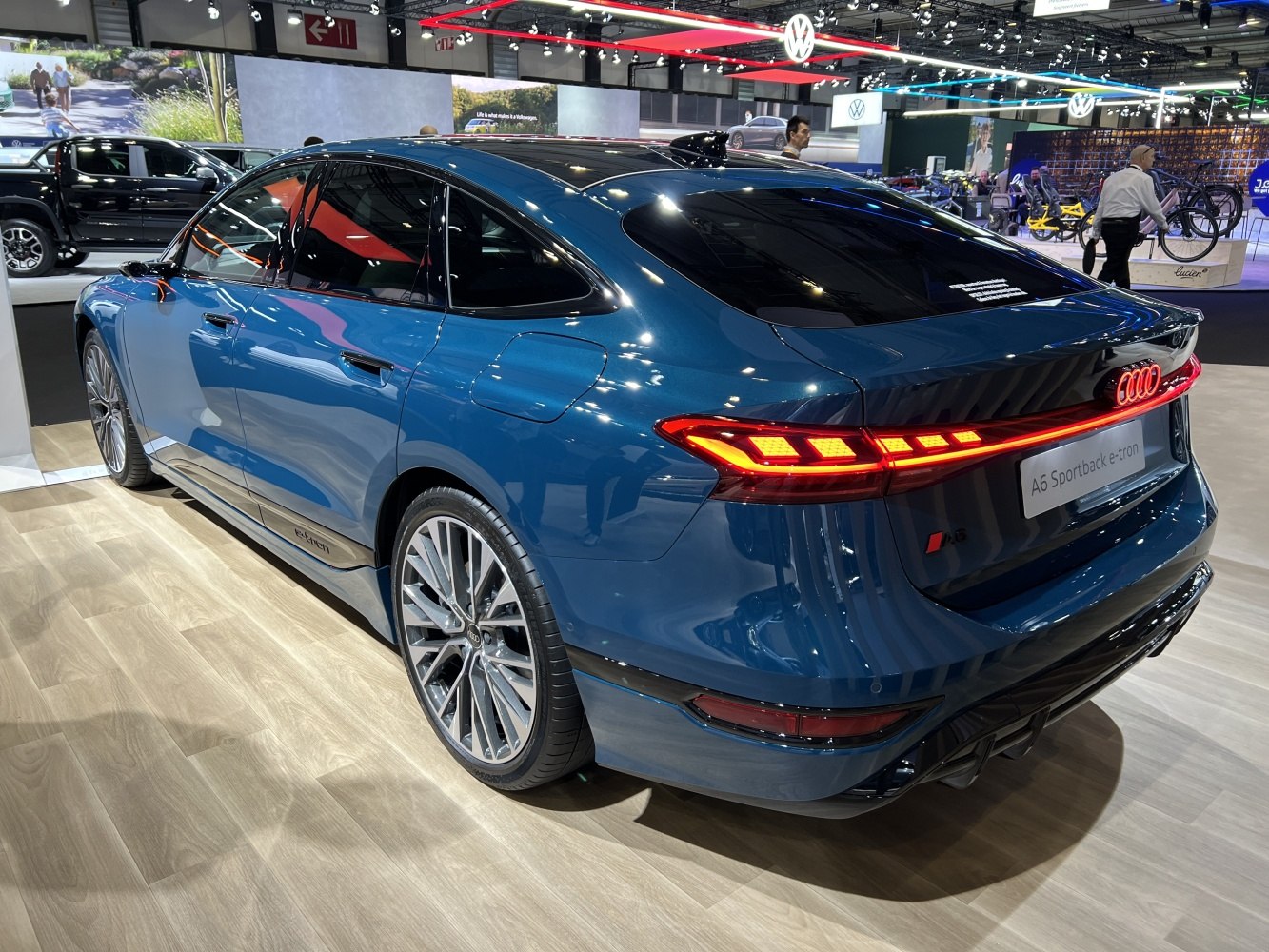 Rear view with LED tail lights and multi-spoke alloy wheels