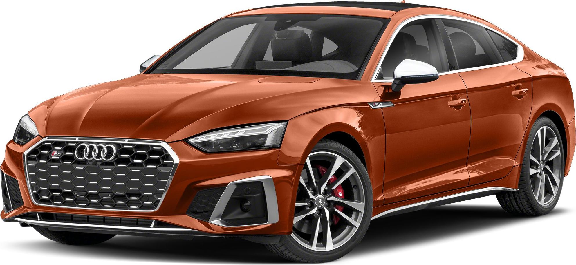 3/4 front-left view, Progressive Red Metallic