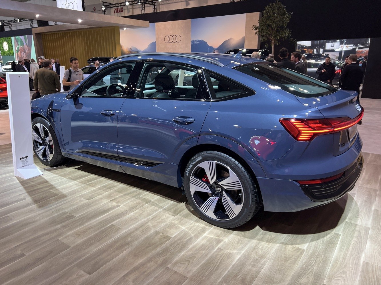 Rear and side profile with modern taillights and aerodynamic design