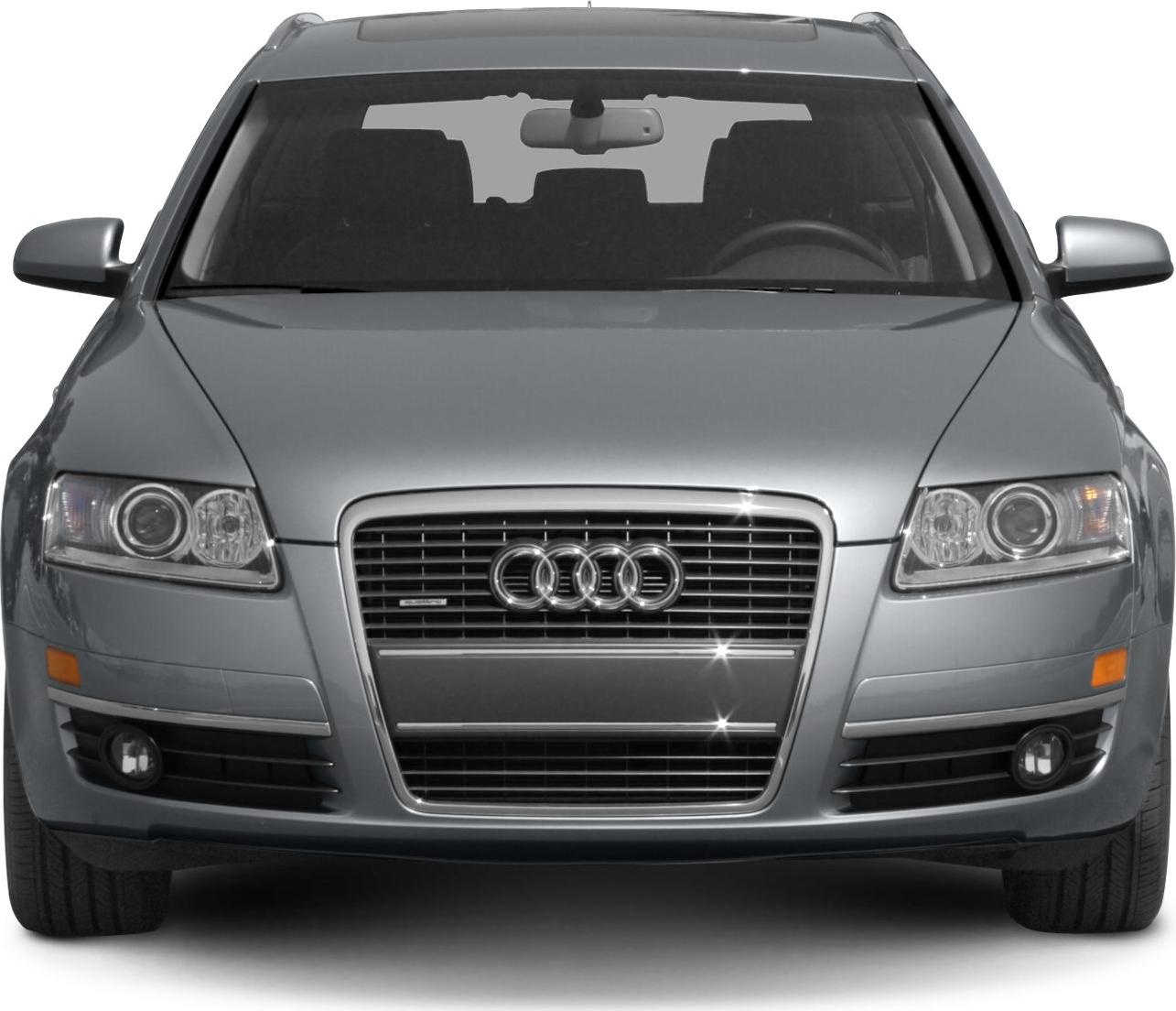 Front view showing grille, headlights, fog lights, and windshield.