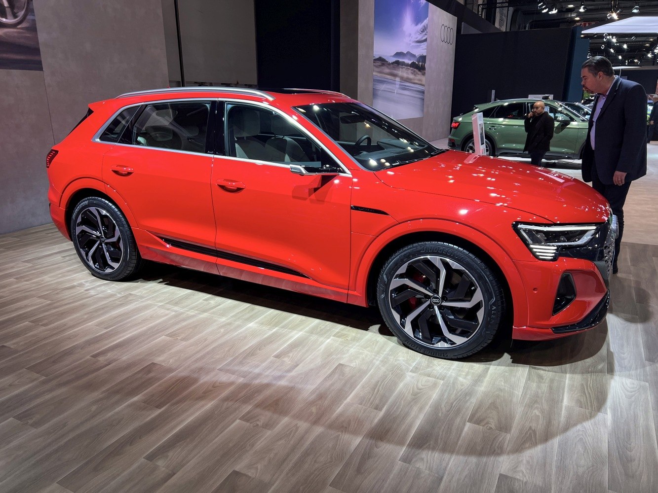 Side profile of 2023 electric SUV with modern alloy wheels