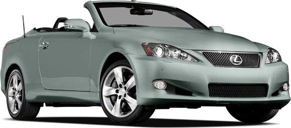 Front angle view of convertible with alloy wheels and open roof