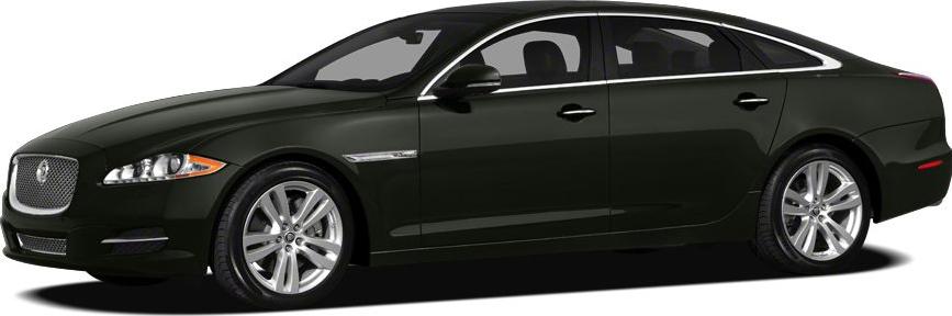 Side profile of a sleek, elongated luxury sedan with alloy wheels.