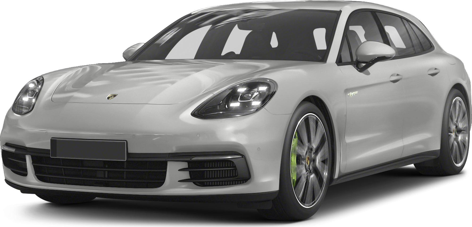Front view of a sleek sporty luxury vehicle with aerodynamic headlights.