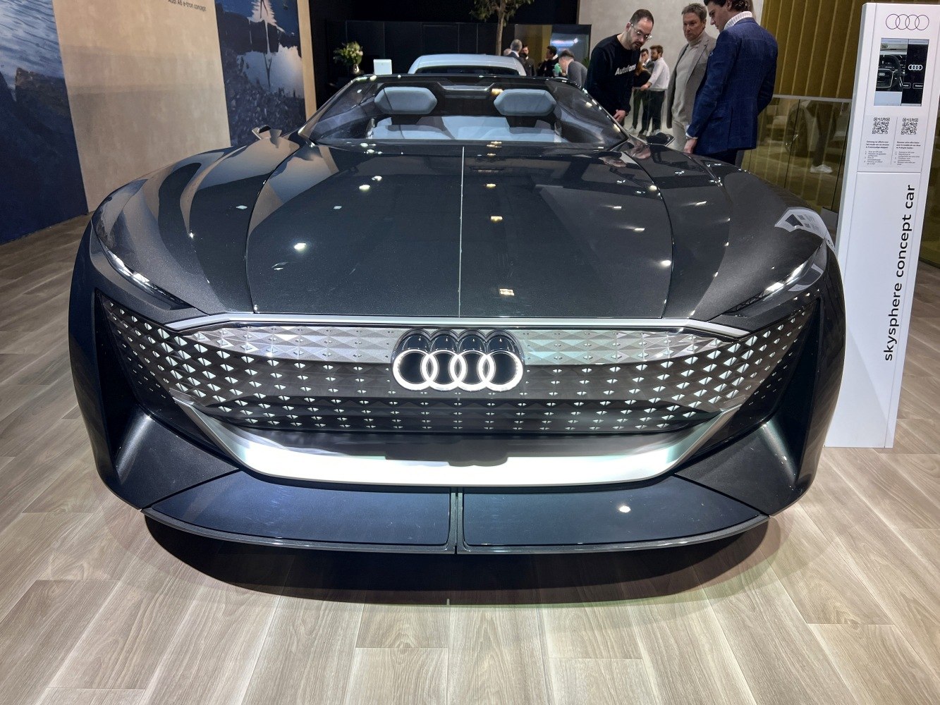 Illuminated grille and sleek aerodynamic front design