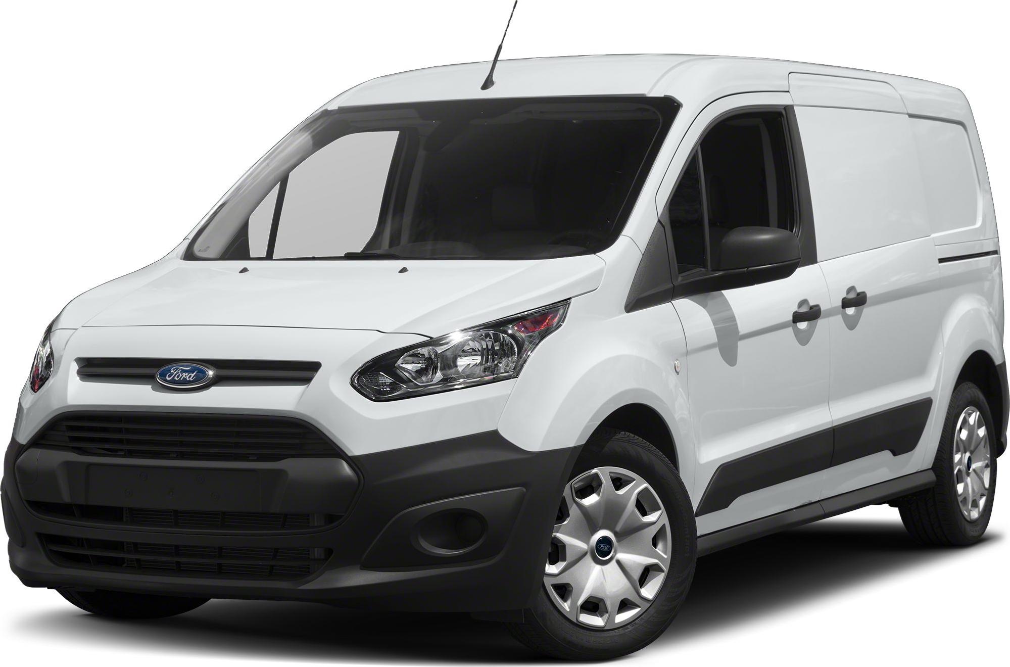 White compact van with black trim, dual sliding doors, and black grille