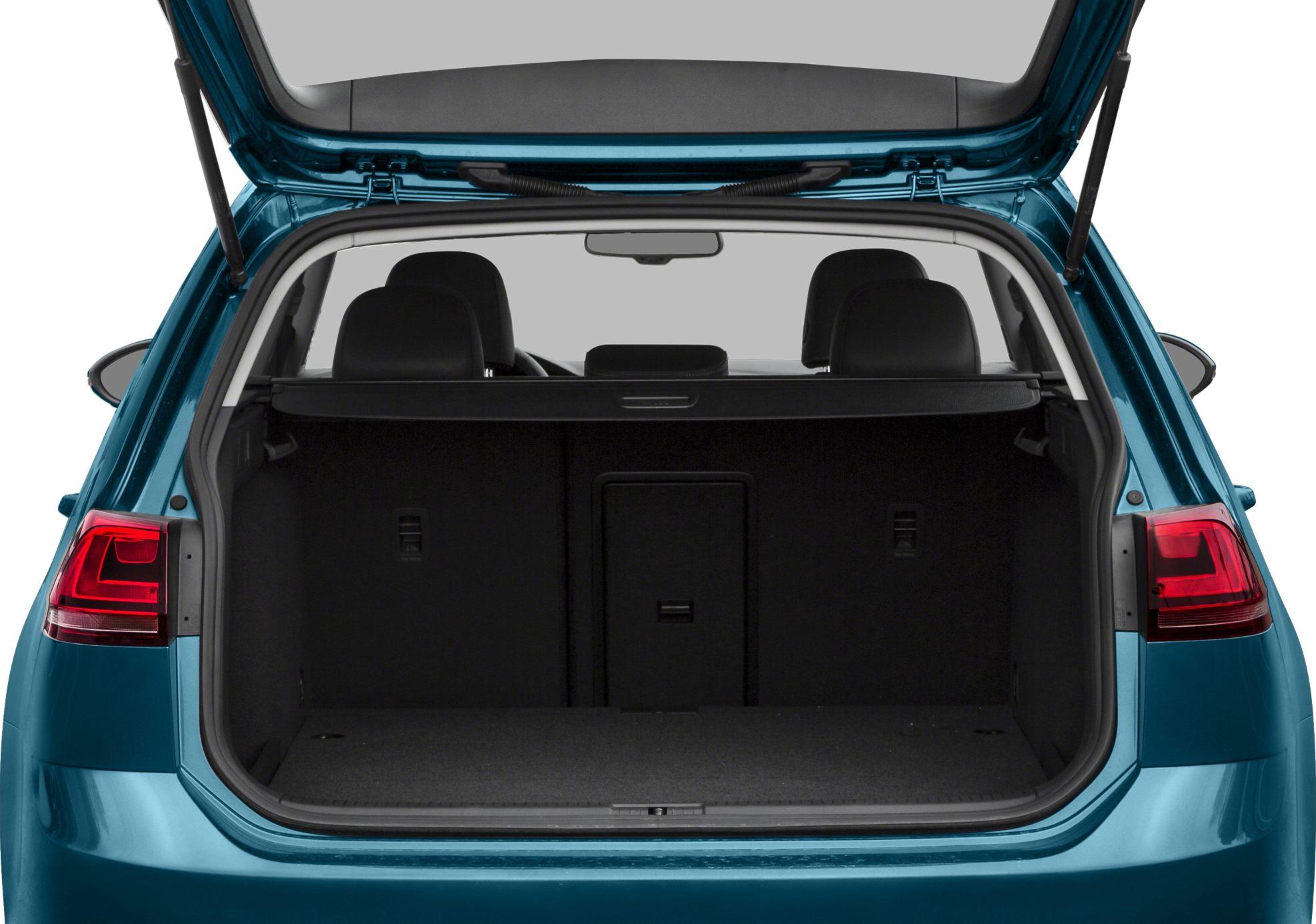 Open rear hatch with spacious cargo area and rear seats.