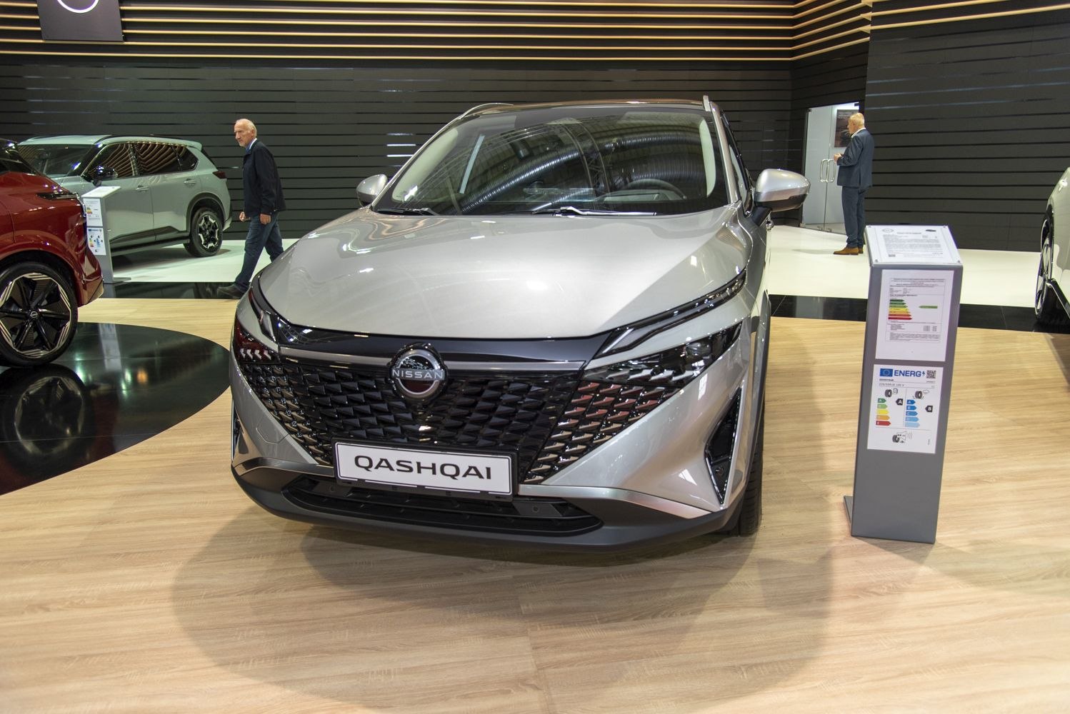 Modern front grille and sleek LED headlights of a 2024 SUV