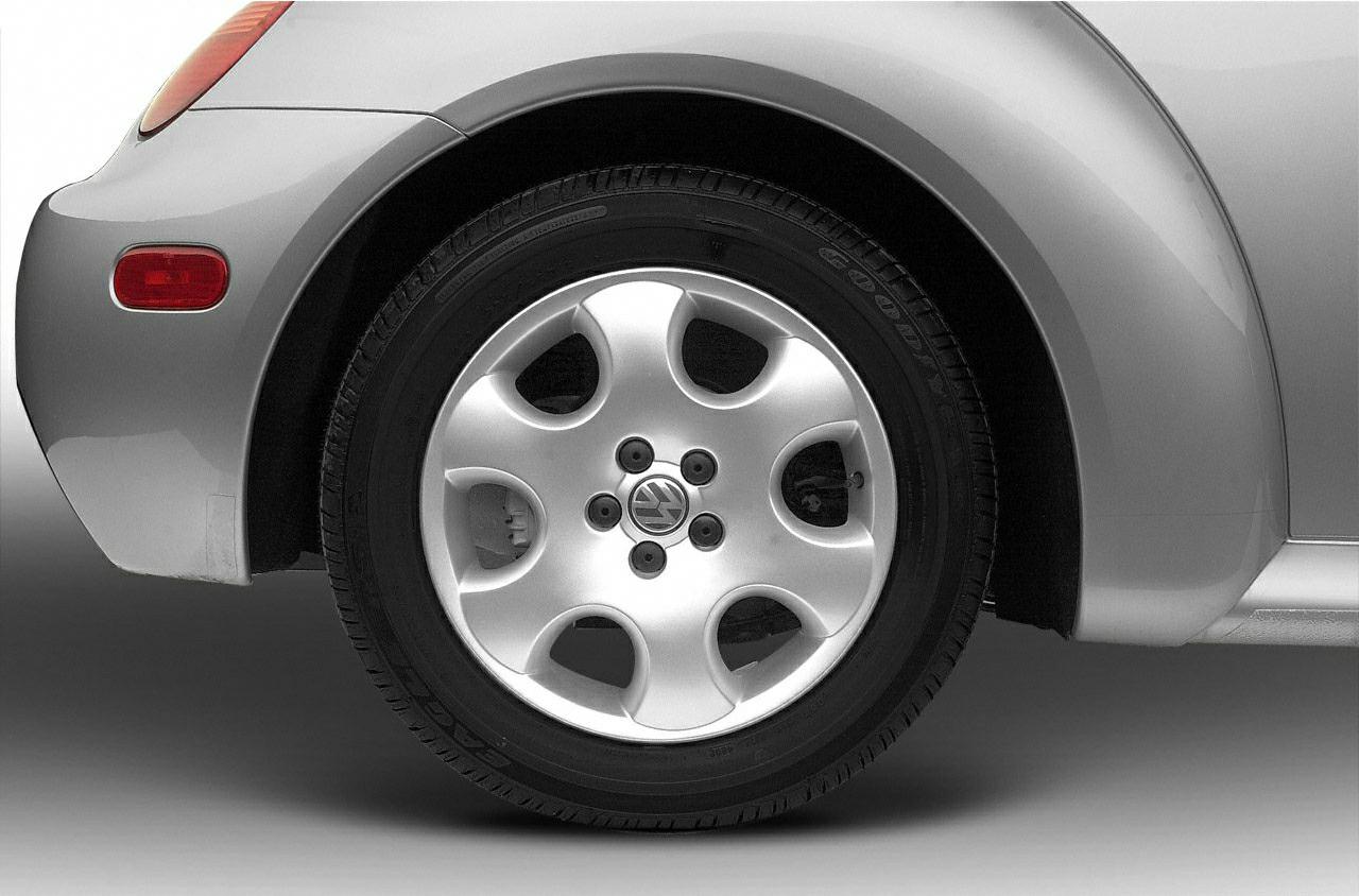 Close-up of alloy wheel and tire with distinct rim design