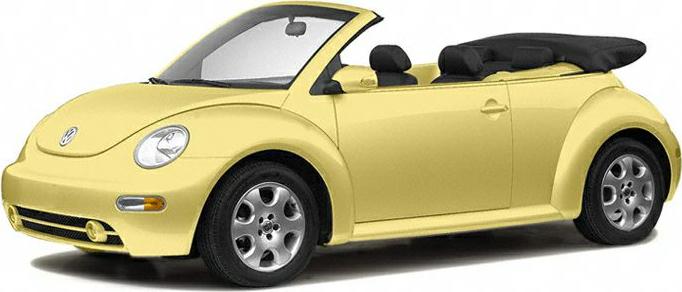 3/4 front-left view, Mellow Yellow / Black Cloth Roof