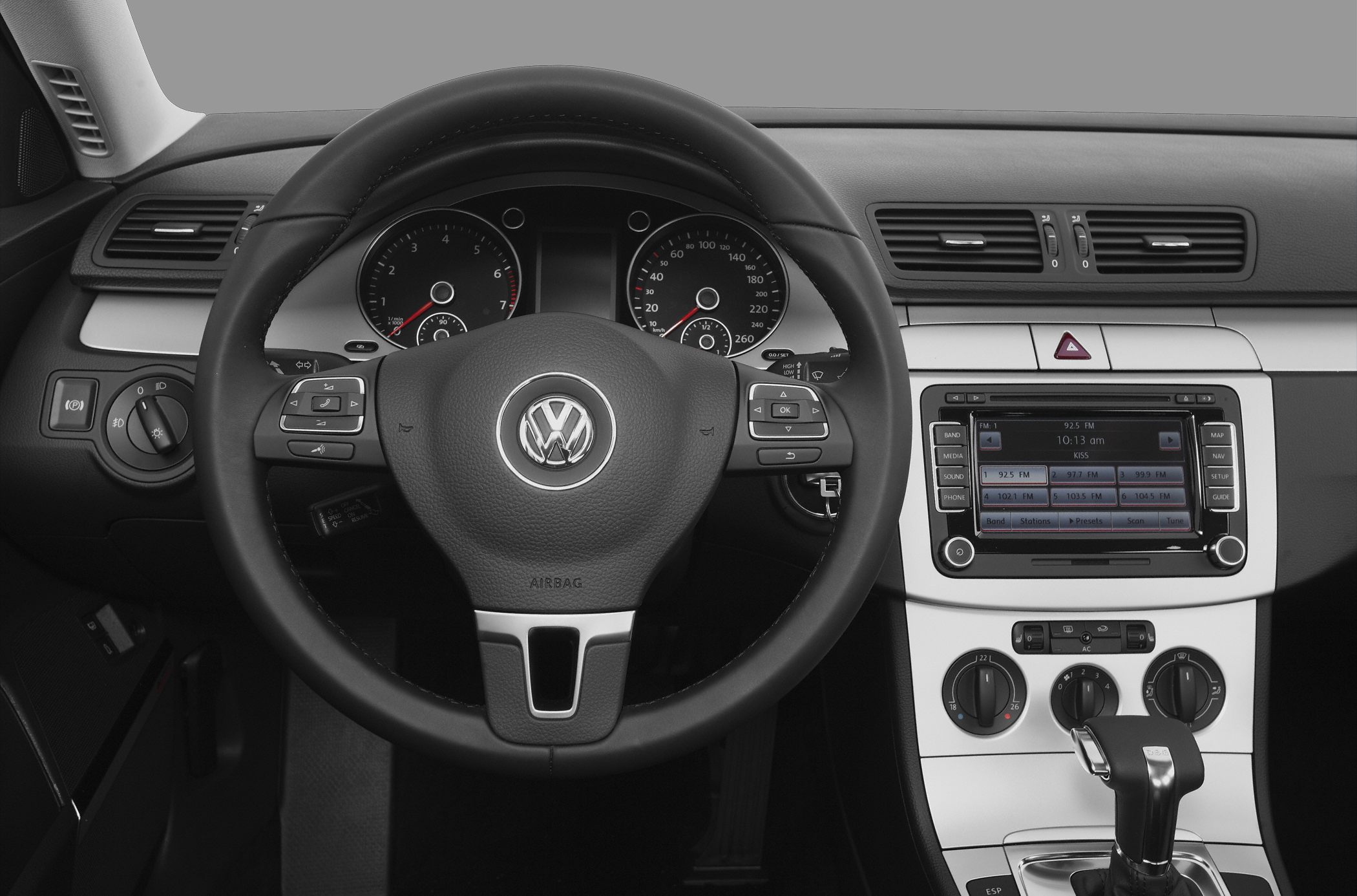 Leather steering wheel, digital dashboard, multimedia infotainment center