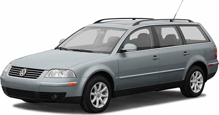 Front-side view of a silver-blue station wagon with roof rails and alloy wheels