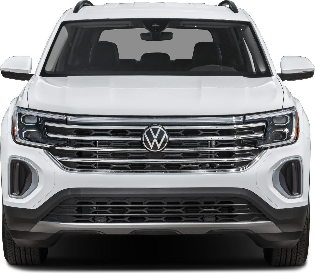 Front grille and LED headlights of a modern SUV