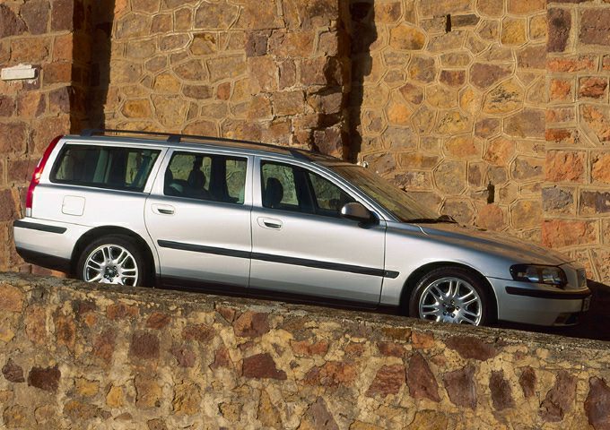 Silver station wagon with alloy wheels and prominent side profile