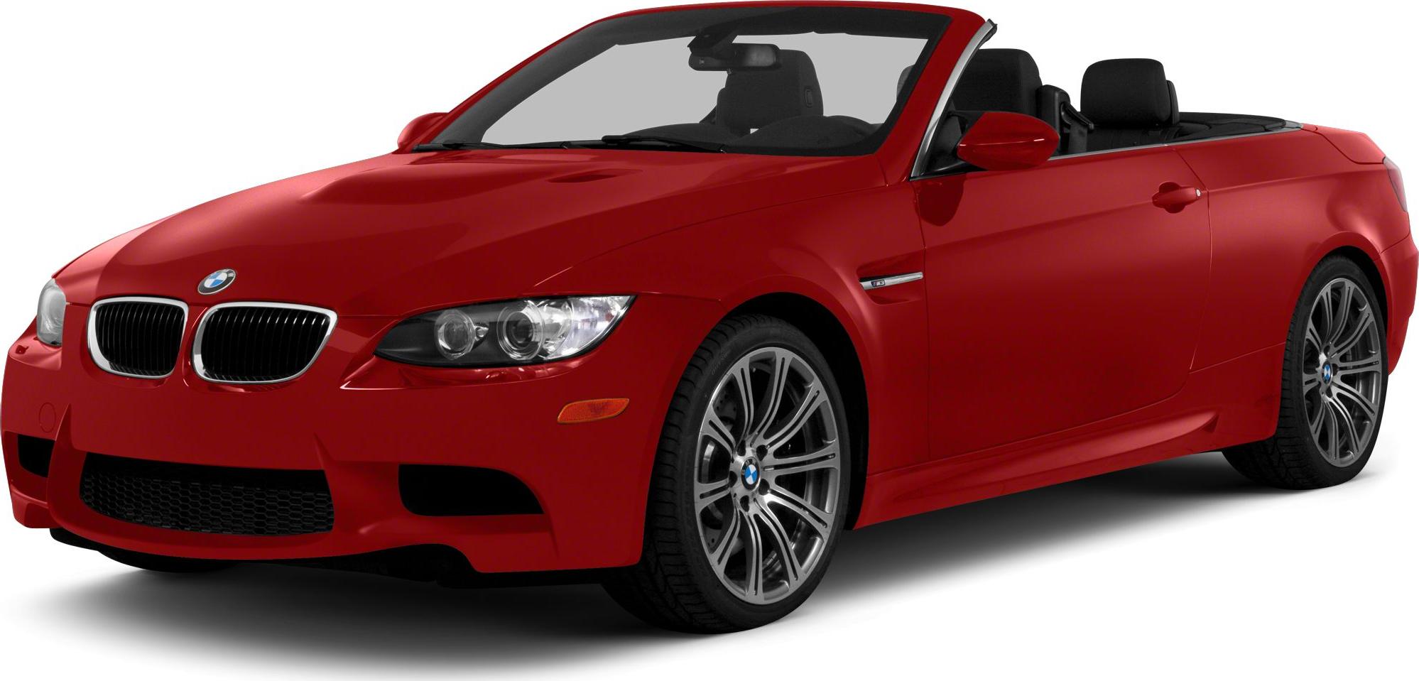 Red convertible front view with sporty alloy wheels