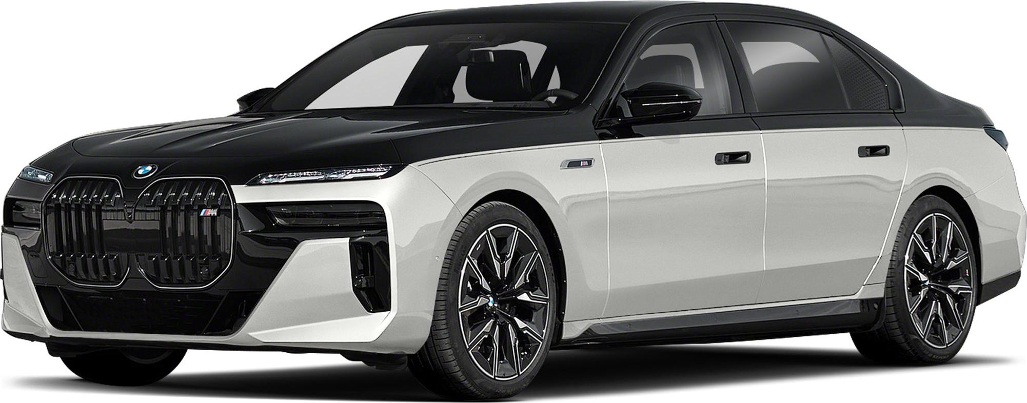 Luxury electric sedan front side with dual kidney grille and LED headlights