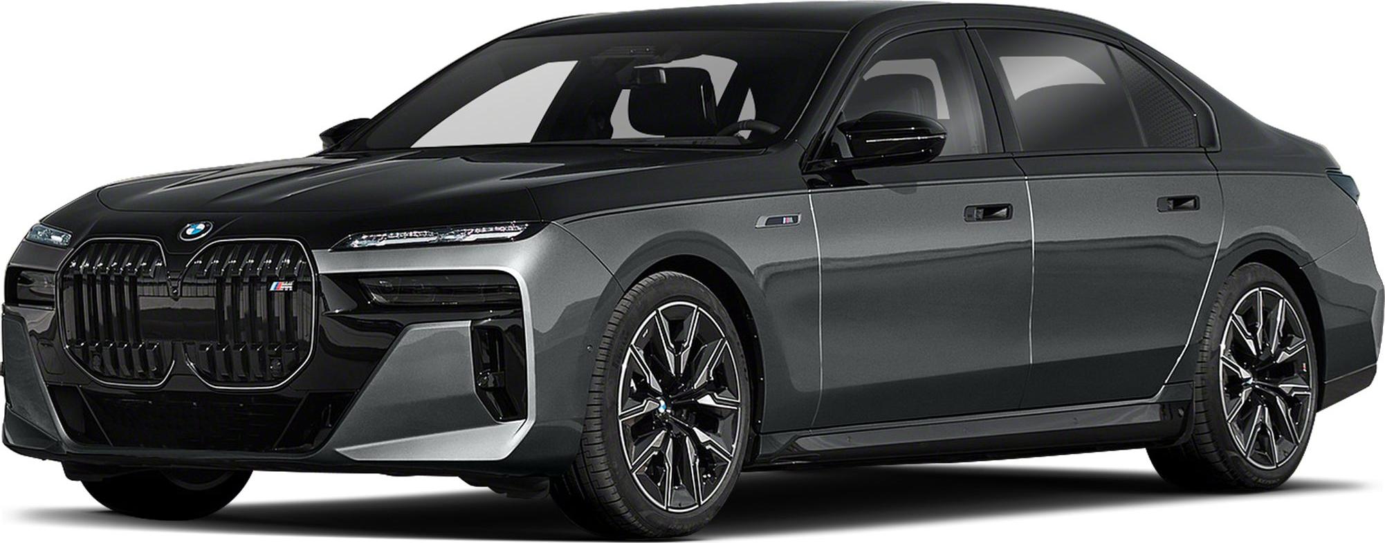 Luxury electric sedan with bold grille and aerodynamic design