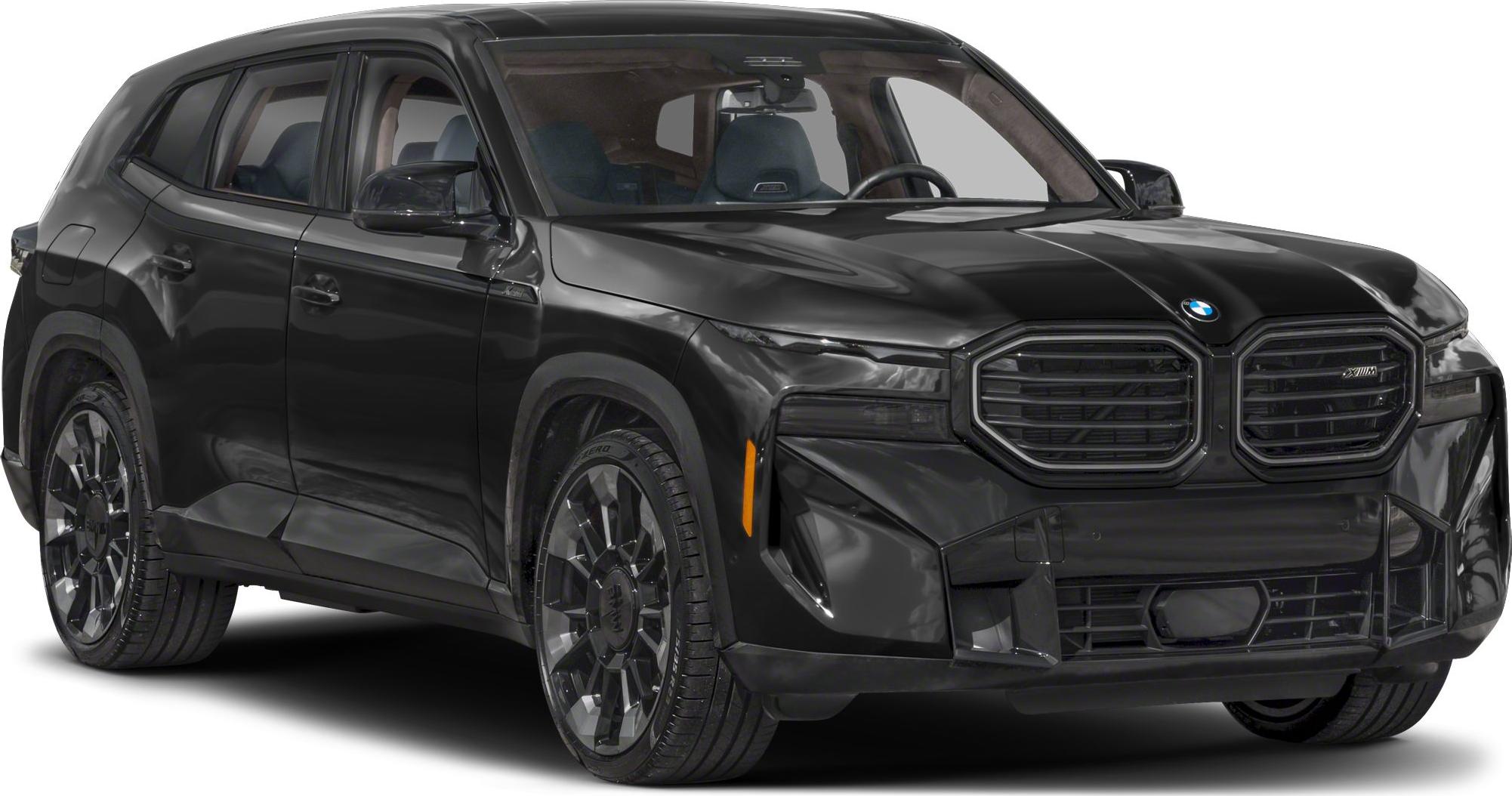 Black SUV with distinctive bold grille and sleek LED headlights