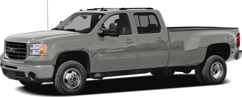Extended cab, long cargo bed, heavy-duty pickup, dual rear wheels