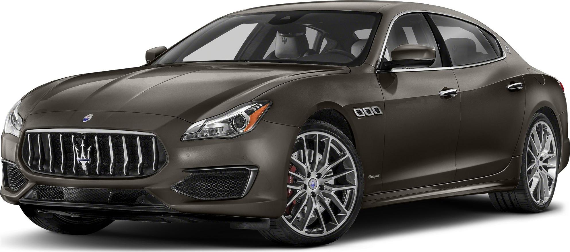 Luxury sedan with signature grille and LED headlights