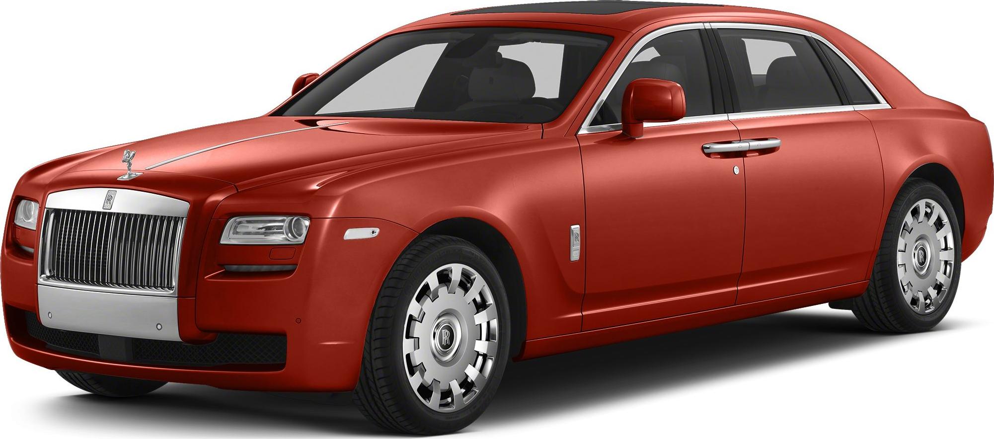 Front side view of a luxury sedan with vertical grille and alloy wheels